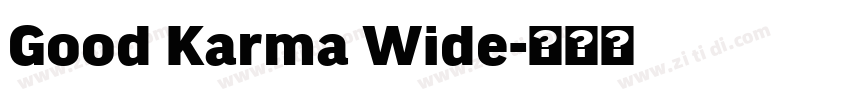 Good Karma Wide字体转换